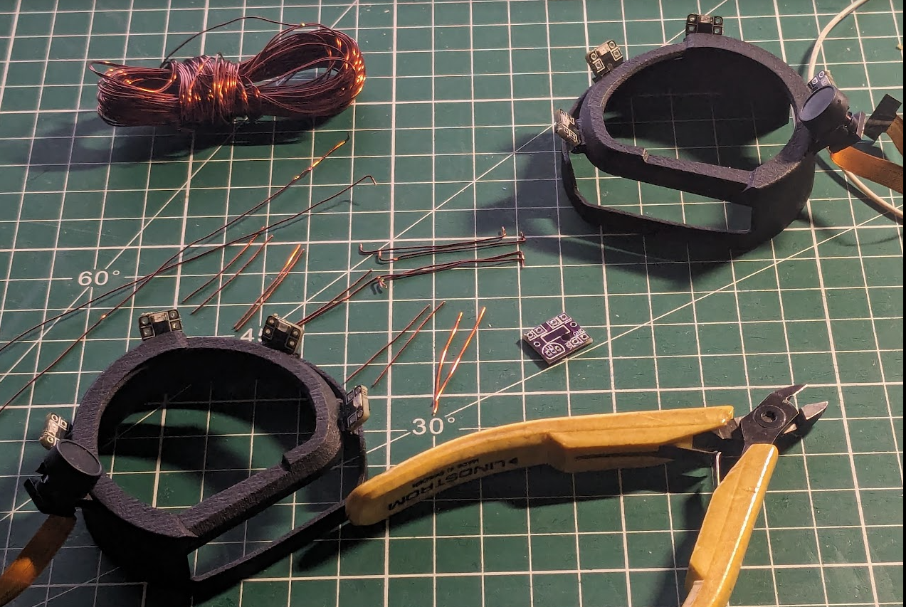 Preparing the wiring of the EyetrackVR Kit